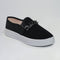 Sapato Feminino Preto Slip On Com Corrente